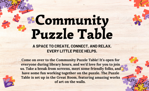 Community Puzzle Table | Conway Public Library